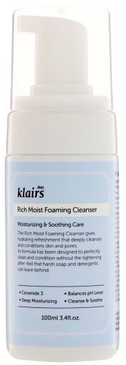Klairs Rich Moisturizing Cleansing Foam 100 ml