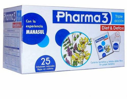 Pharma3 Diet & Detox 25 Sachets Pharma3 Diet & Detox 25 Sachets