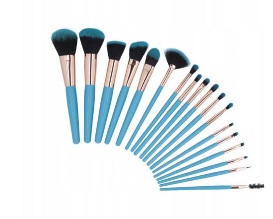 Tools For Beauty Blue Makeup Brushes Set 18 pieces